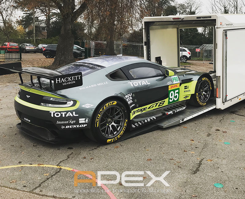Aston Martin Vantage GTE Delivered to a School for an Event